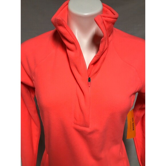 Old Navy Go Warm Go Dry Active Women's Long Sleeve Top Jacket Coral XS New - Picture 1 of 12